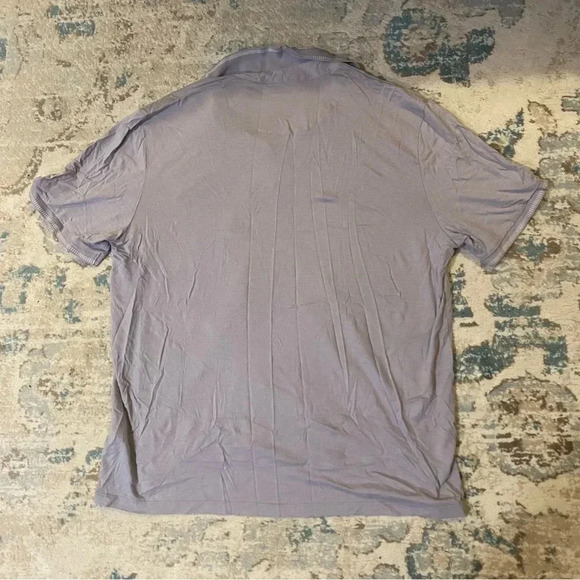 Ted Baker Lilac Button Polo Size 5, USXL - Picture 4 of 7